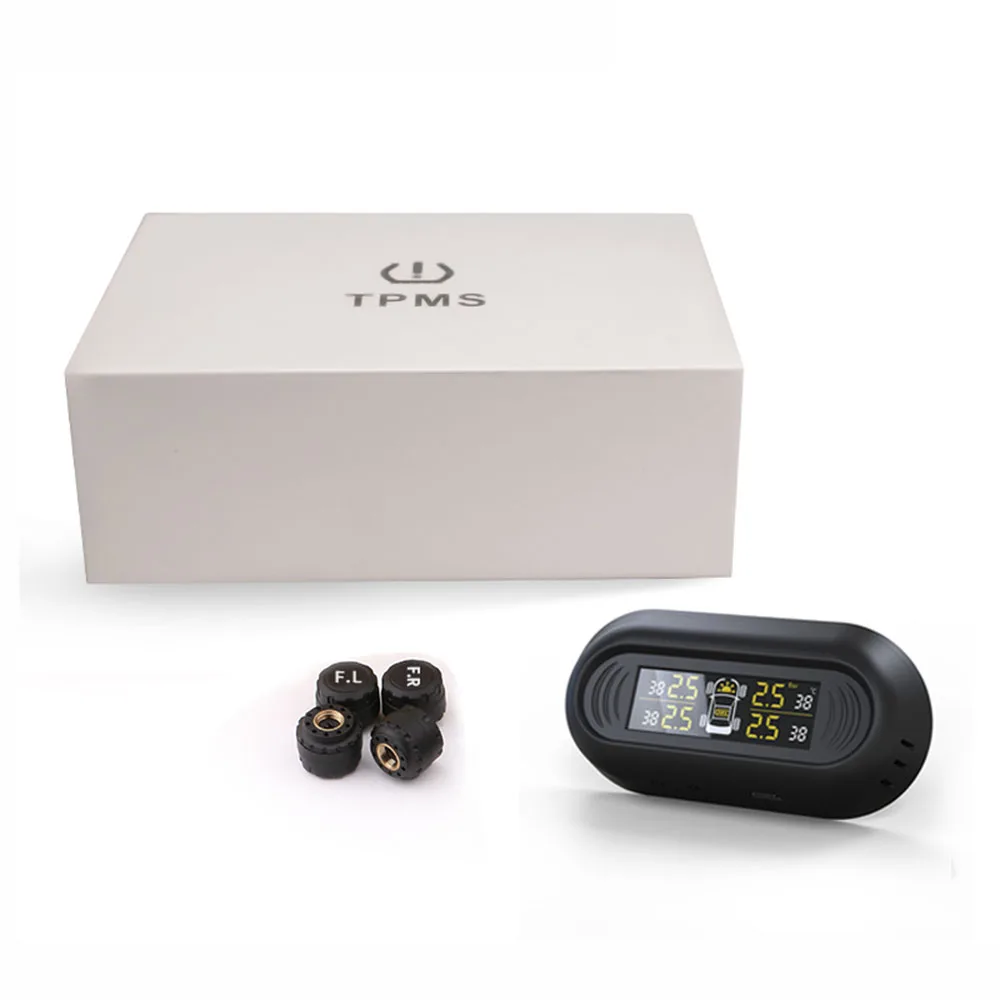 XIAOMI Мини лобовое стекло Беспроводной ЖК цифровой датчик автомобиля TPMS IP67 солнечной энергии система мониторинга давления в шинах внешние датчики