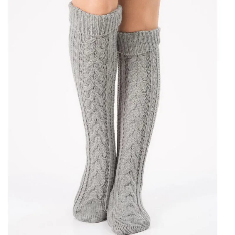 1 пара женские трикотажные гольфы до колена|leg warmer socks|boot socksknit boot socks |