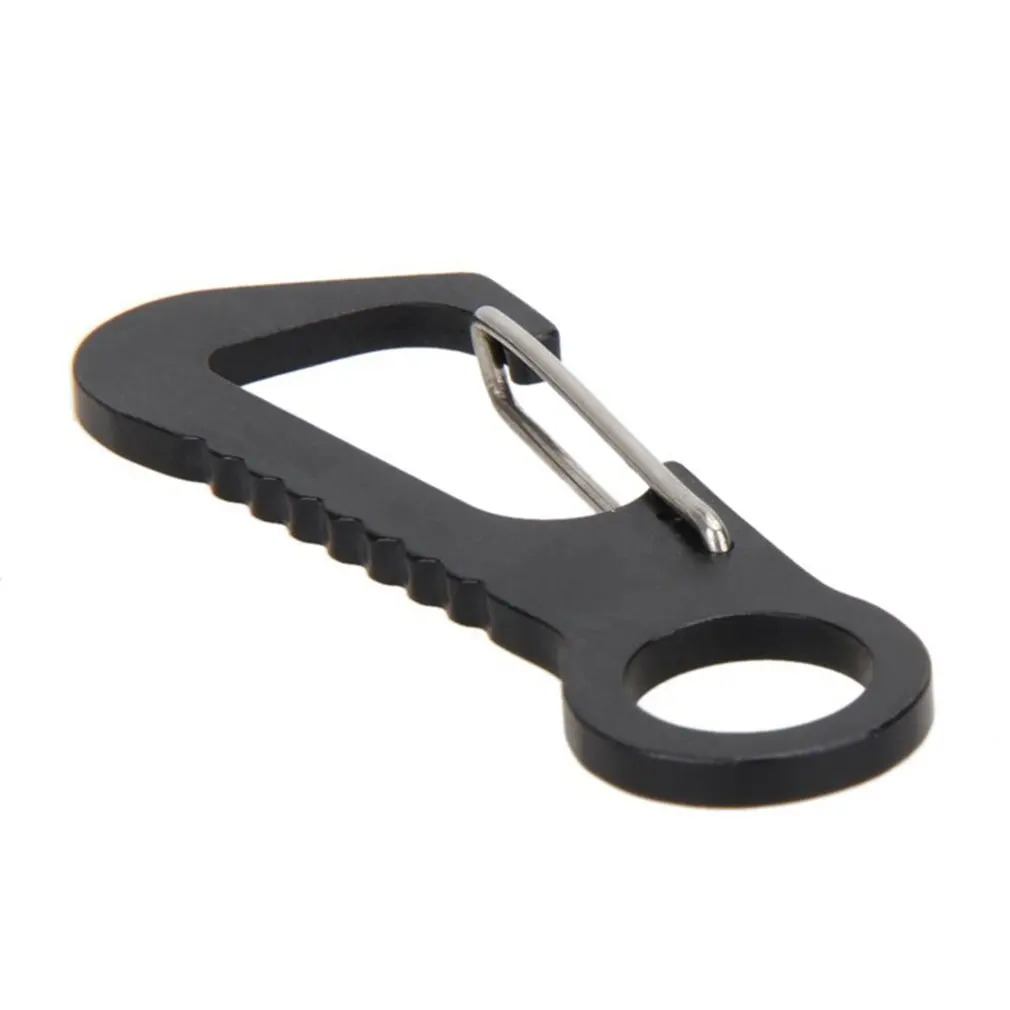

Outdoor Stainless Steel Carabiner Hook EDC Mini Bottle Opener Outdoor Carabiner Fast Buckle Keychain For Camping Climbing