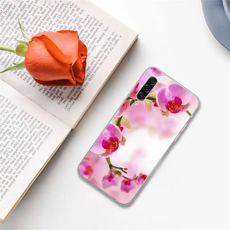 

Orchid Flowers aesthetics pattern Phone Case For Samsung A S M Note 9 10 20 fe 21 71 30 ultra plus 5g 11 31 51 s