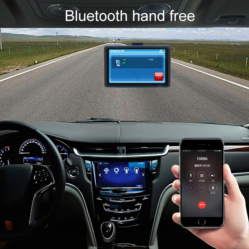 GPS-навигатор для грузовика 7 дюймов Bluetooth 8 ГБ 256 м | Автомобили и мотоциклы