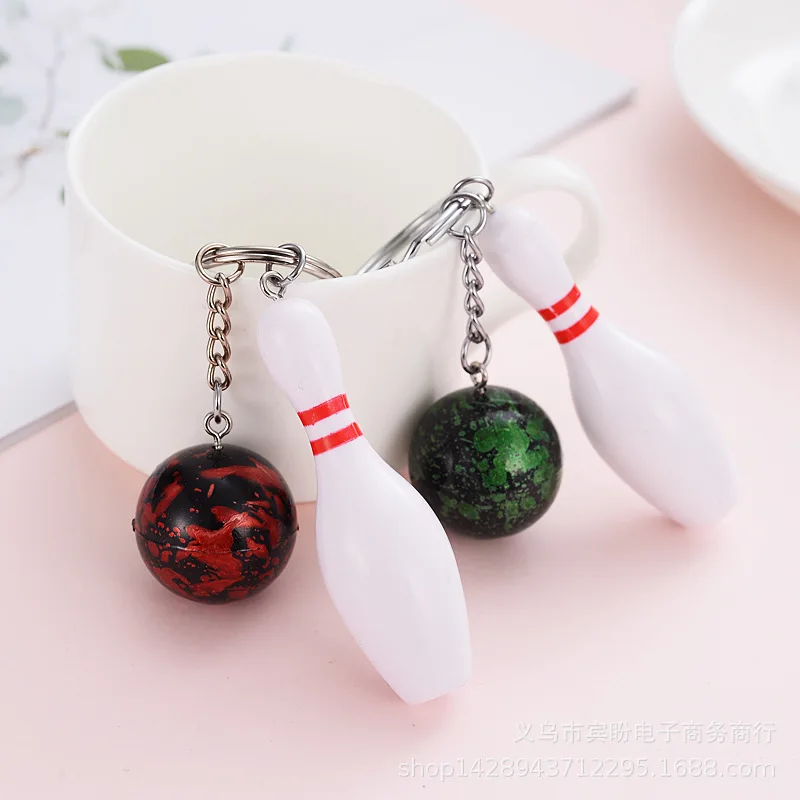 1 шт. брелки для боулинга спортивный автомобиль подвесной брелок с подвесками в