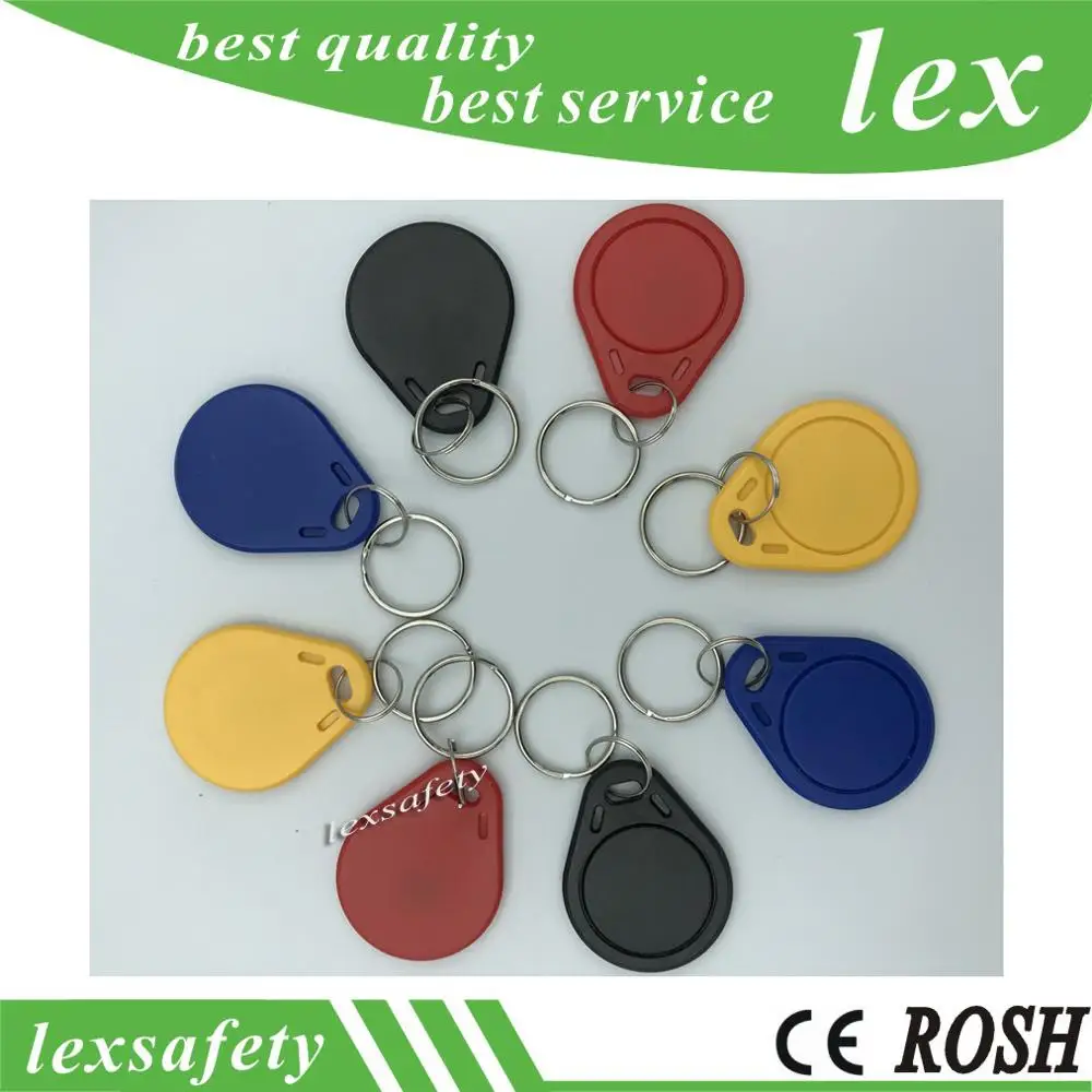 

100pcs Handheld EM4305 ABS key tag rfid ISO11785 125KHz key rfid fob keycards access control card Tag