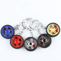 car tire keychain drift tire tire keyring rearview mirror pendant car keychain for jdm keychain for jeep