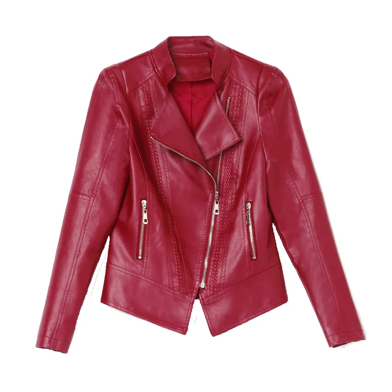 

2021 New Genuine Leather Clothes Sheep Slim Short Leather Coat Jacket Coat