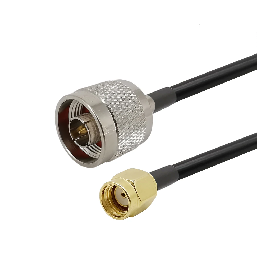 

RP-SMA Plug to N Male Connector RF LMR195 Low Loss N Plug to RP SMA Plug RF LMR-195 Pigtail Coaxial Cable 1M 3M 6M 9M 12M 15M