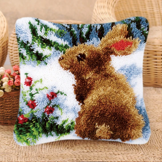 

Подушка для вышивки животными smyрнк Knooppakket Klink Haak Kleed Bloemen Do It Yourself