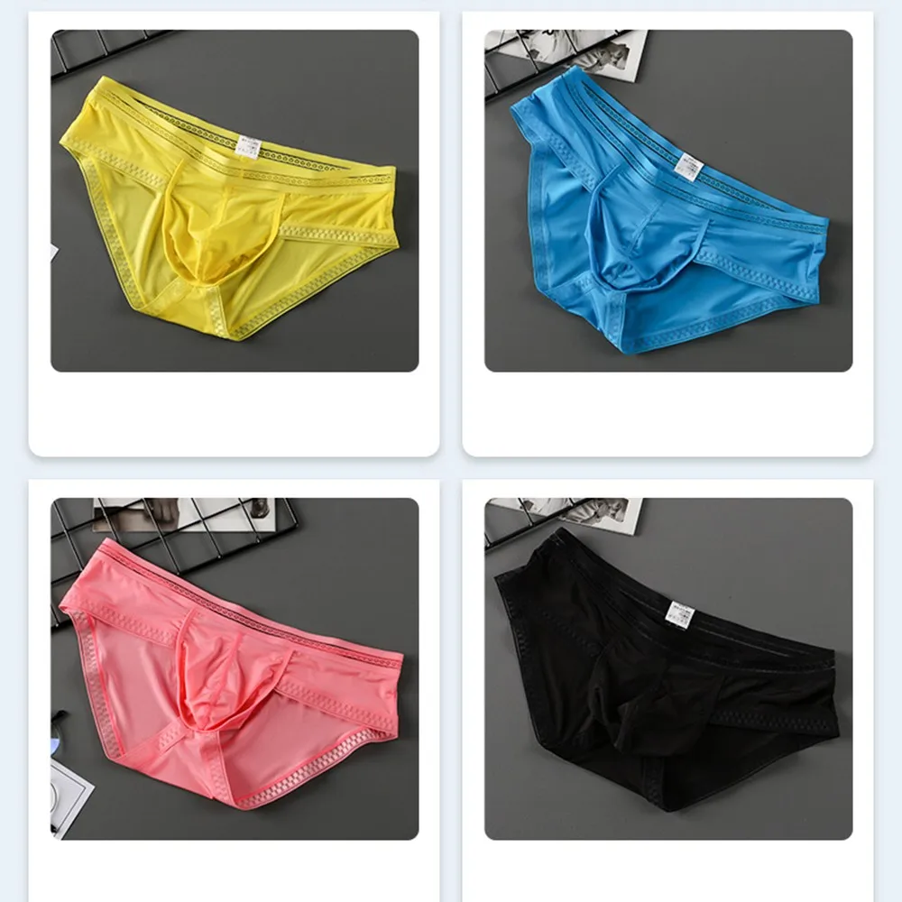 Thongs Briefs U-Bulge Ultra-thin Underpants Underwear Breathable Elastic