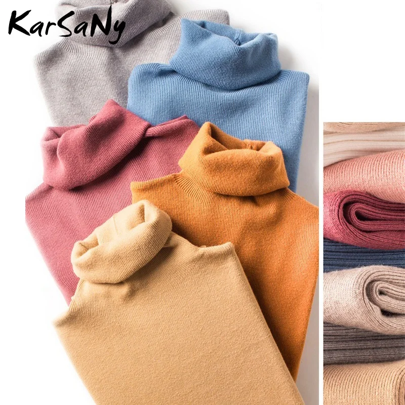 Women's Sweater Winter Clothes Women 2021 Black Turtleneck Sweaters Warm Turtlenecks Pullover Autumn Pull | Женская одежда