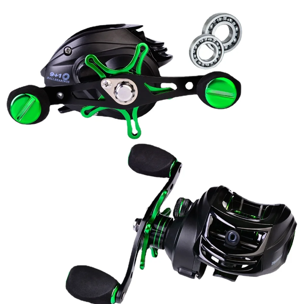 

New DW Saltwater Baitcasting Reel High Speed Gear Ratio 7.2:1 Max Drag 8kg/18LB Baitcaster Fishing Wheel 9+1 BB Fishing Tools