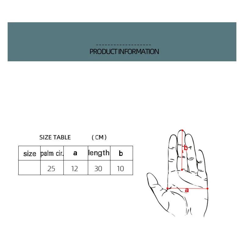

Ski Gloves Men's Winter Warm Waterproof Plus Velvet Thickened for Cycling Motorcycle Touch Screen Cotton Cold Protection Gloves
