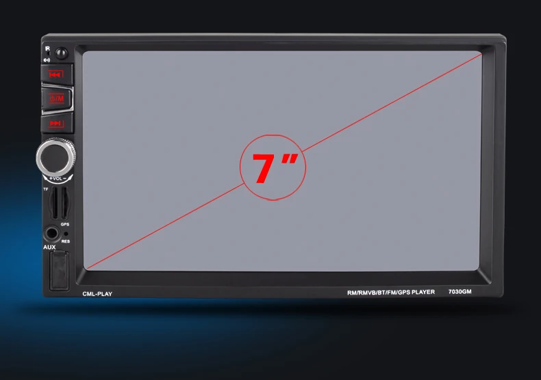 Автомобильный MP5 плеер 2 Din с GPS навигацией 7 дюймов HD Bluetooth стерео радио FM