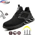 Защитная Рабочая обувь, мужская, дышащая, повседневная, подходит для работы и жизни, с круглым носком