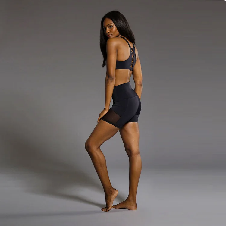 Женские шорты для йоги леггинсы одежда фитнеса с высокой талией женские