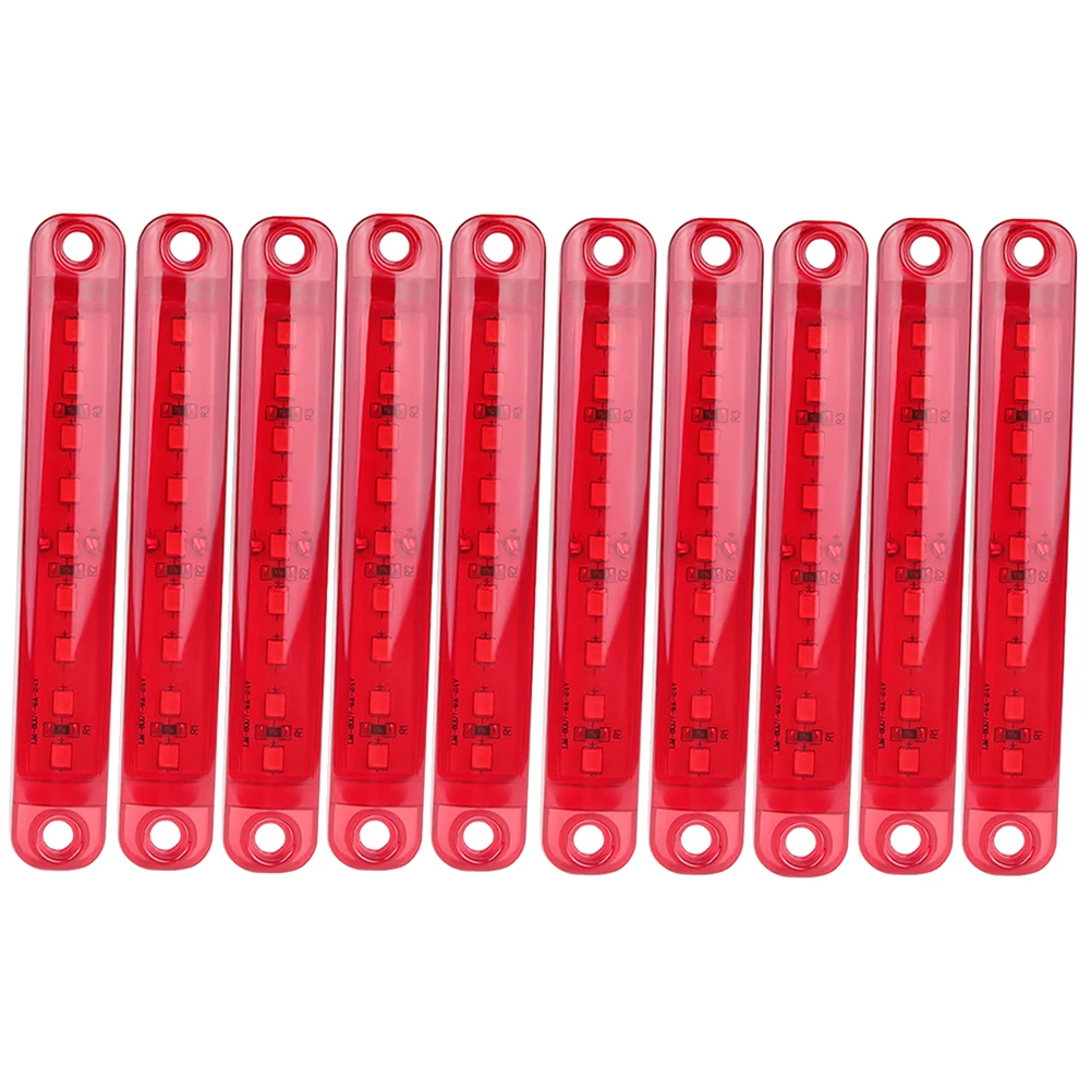 

10Pcs 9LED Bus LED Lights Side Marker Light Waterproof LED Light Tail Indicator Parking Lights For Truck Trailer Lorry Bus