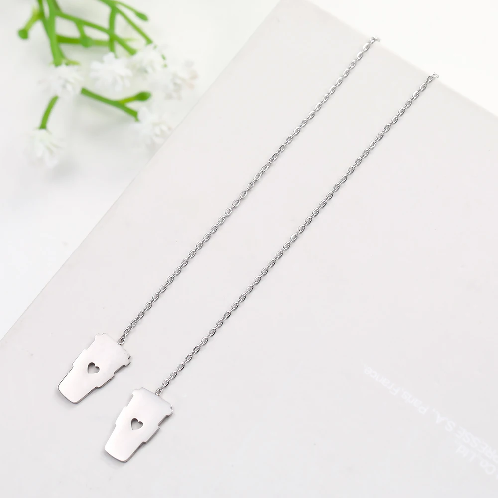 Богемные круглые маленькие серьги COOLTIME из нержавеющей стали в стиле бохо