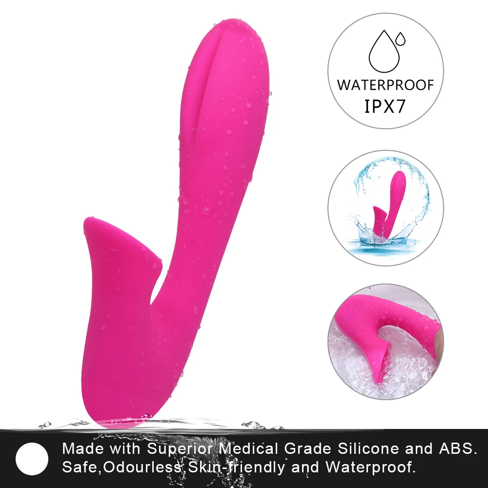 Фаллоимитатор женский вибратор секс-игрушка для взрослых на присосках клитора