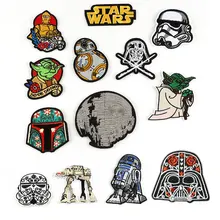 Star Wars Animation Elements Patches Clothing Accessories Label Yoda-Master Figure Fabric Sticker DIY Apparel Icon Patch