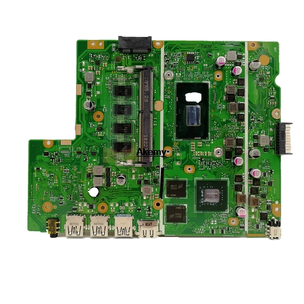 Материнская плата для ноутбука For Asus X542U X542UR X542UQ X542UN X542URR материнская I7-7500U i5-7200U (V2G)