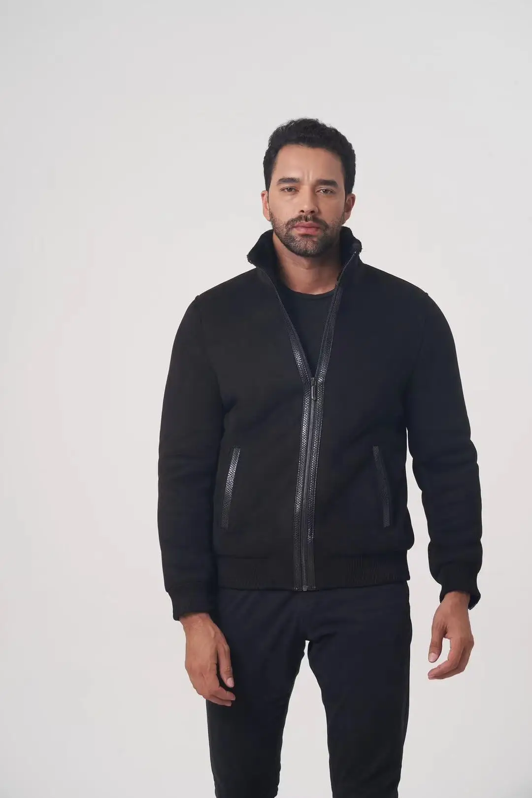 

2021 new men's suede jacket winter stylish coat with a high-quality men's formal brand apparel OGMANDO1958