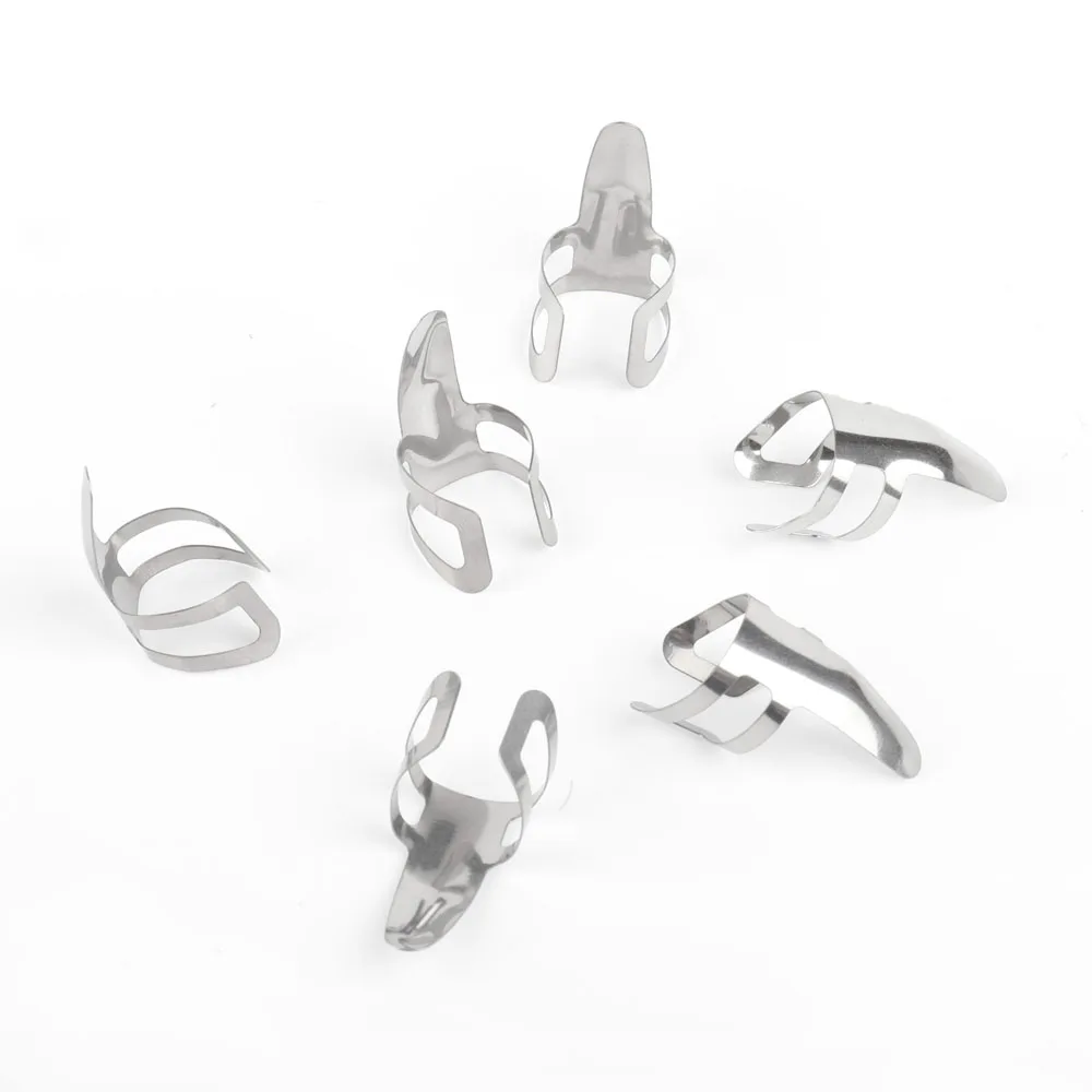 6 шт. пальчиковые палочки из серебристой нержавеющей стали металлические плащи