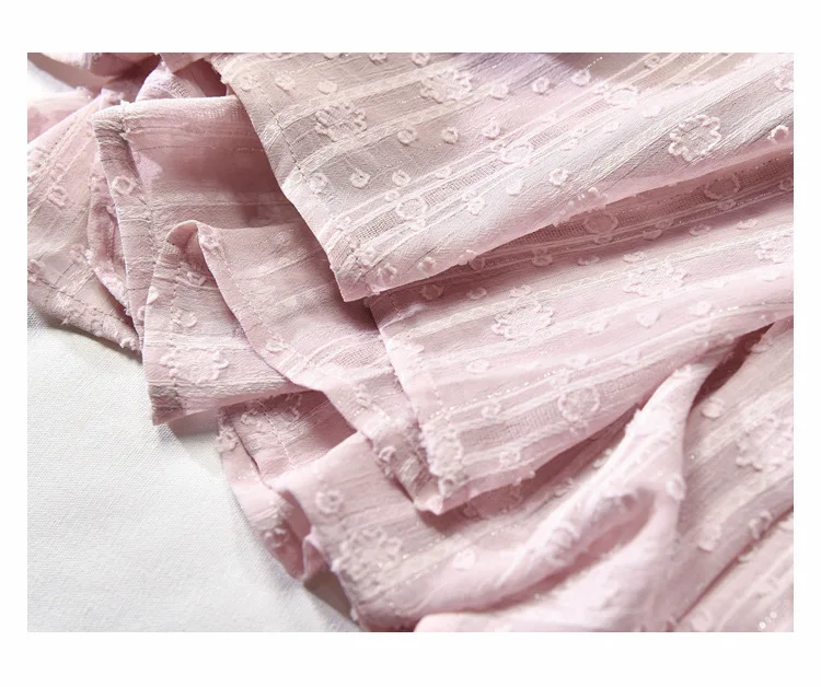 

Girly Skirts 2021 Spring/Summer Elastic Waist Stitching Mid-Length Skirt High Waist Temperament Fresh Sweet A- Line Skirt New