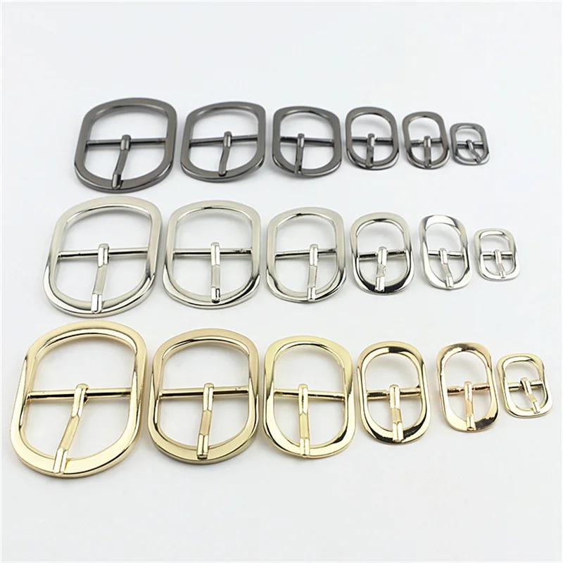 

Metal Duty Hand Bag Shoe Strap Belt Web Adjust Roller Pin Buckle Snap Rectangle Ring Leather Craft Repair Thickness