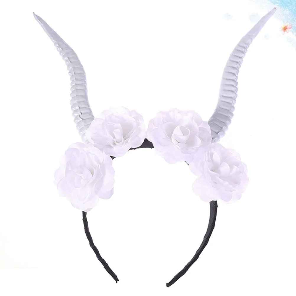 

1Pc Christmas Antlers Headband Fashion Antlers Hair Band Hair for Cosplay Decoration (FG84-3 White)