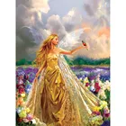 Женская Алмазная картина с цветами, 5D мозаика, рисование своими руками, искусство и ремесла, полный комплект украшений, вышивка крестиком, алмазная вышивка, домашний декор