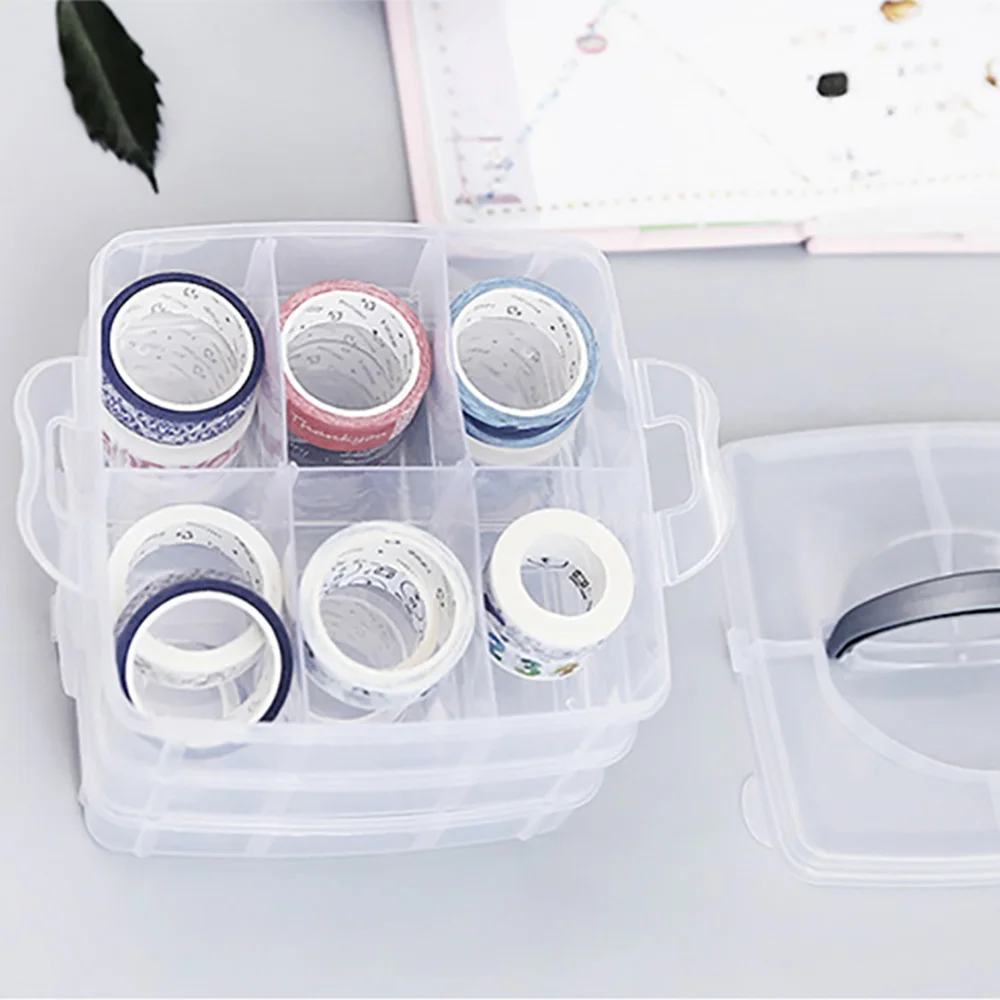 Пластиковый органайзер для косметики хранения ювелирных изделий игрушек