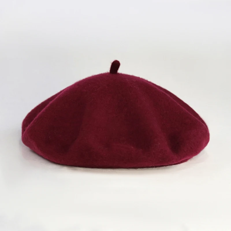 Берет женский шерстяной в стиле кэжуал | Аксессуары для одежды