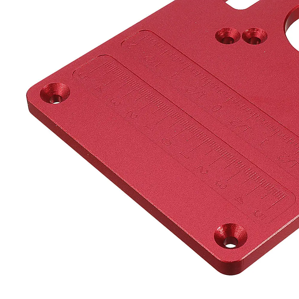 ALLSOME Деревообработка 235x120 мм алюминиевый сплав маршрутизатор Таблица вставки пластины Монтажная пластина для MAKITA RT0700C WORX HT2802