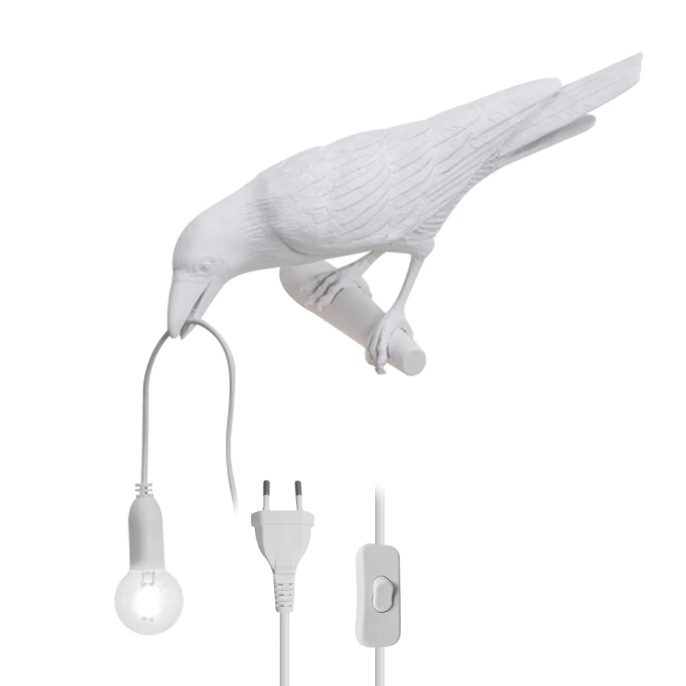 Современные птица настольная лампа в итальянском стиле Спальня прикроватные