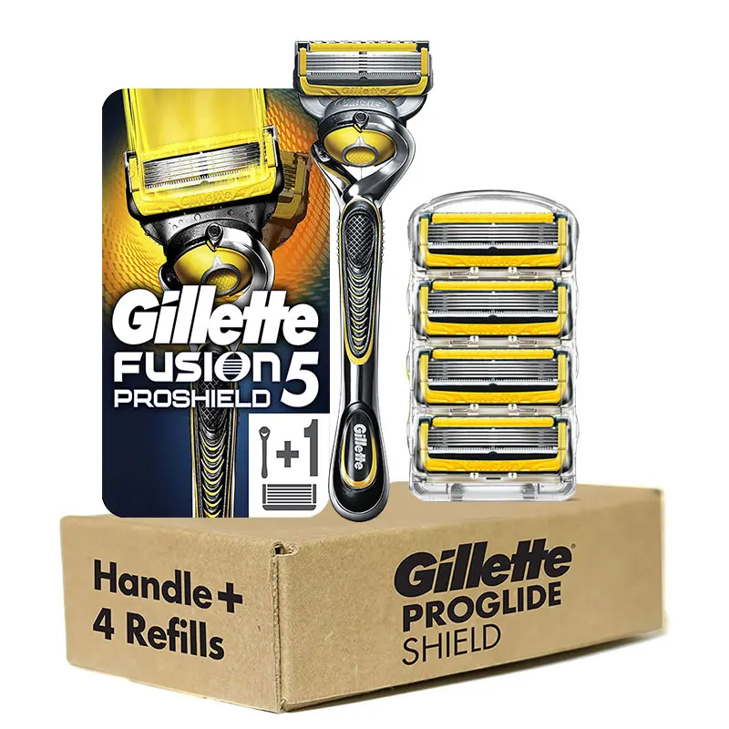 Cuchillas de afeitar casetes máquina de afeitar para Gillette Fusion 5 Proshield...