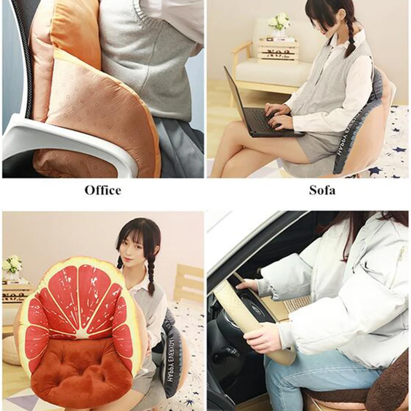 Фруктовая подушка в форме дивана роскошная напольная 3D качалка для офисного