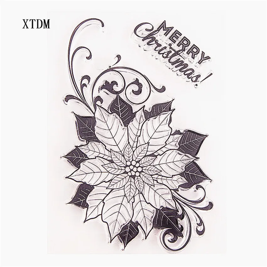 Горячая Распродажа кленовый цветок прозрачные штампы/силиконовые уплотнения