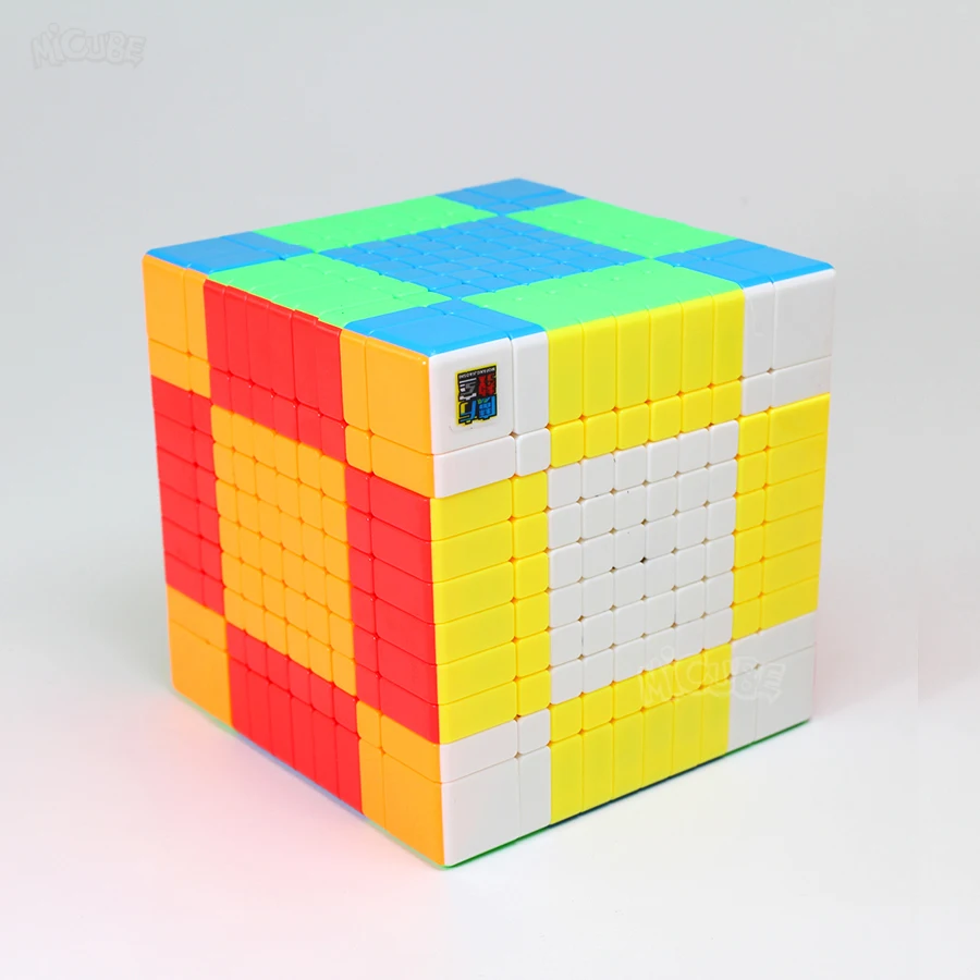 Moyu Meilong 10x10x10 кубик без наклеек матовая поверхность 10x10 волшебный скоростной твист