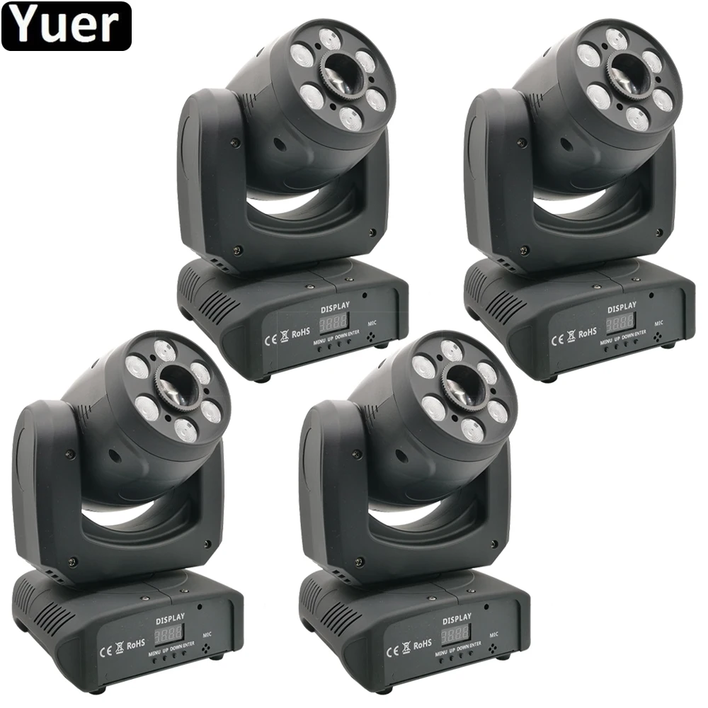 4 шт./лот 100 Вт прожектор с движущейся головкой LED Light 7 Gobo 3 лицевыми призмами для DJ