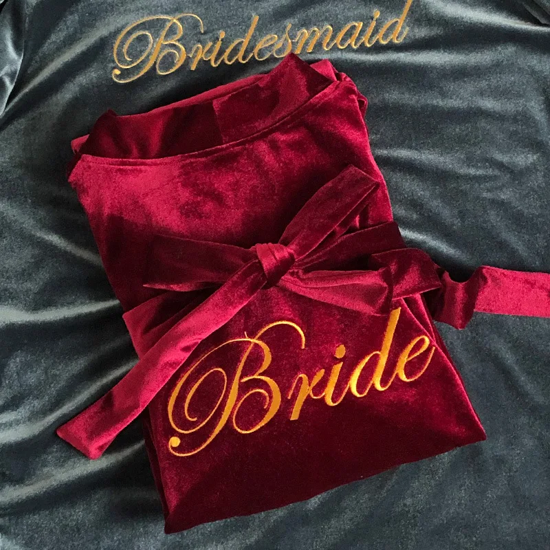 Женский Велюровый Халат-кимоно розовая ночная рубашка бархатная Пижама | Женская