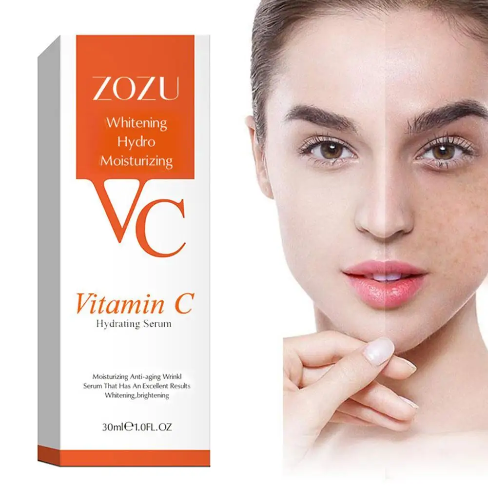 

1 Bottle Vitamin C Serum Anti-aging Whitening VC Essence Oil Topical Serum With Hyaluronic Acid Vitamin E Cosmetic