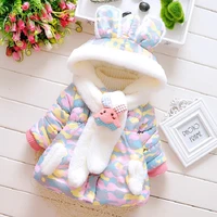 baby jacket christmas sweet princess girls coat autumn winter warm hooded outerwear toddler girl clothes jacket infant outwear