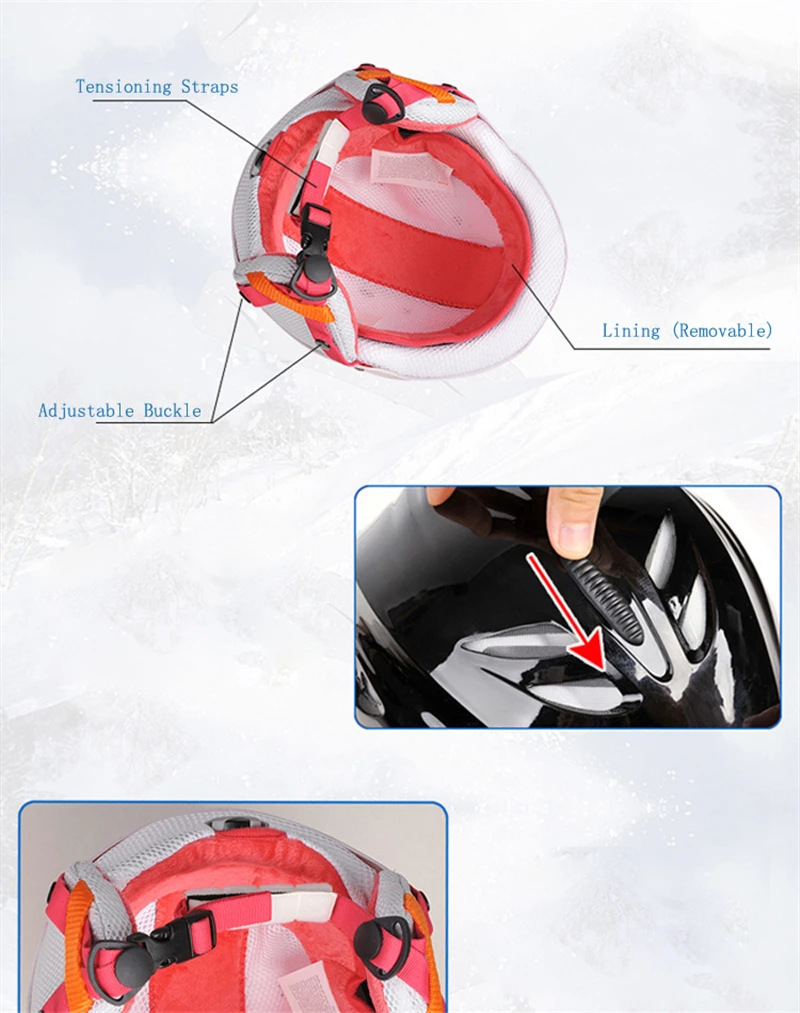 

Ski Helmet Man Women Winter Snowboard Helmet Kids Roller-skating Skateboard Moto Bike Skis Sled Sports Safety Helmet