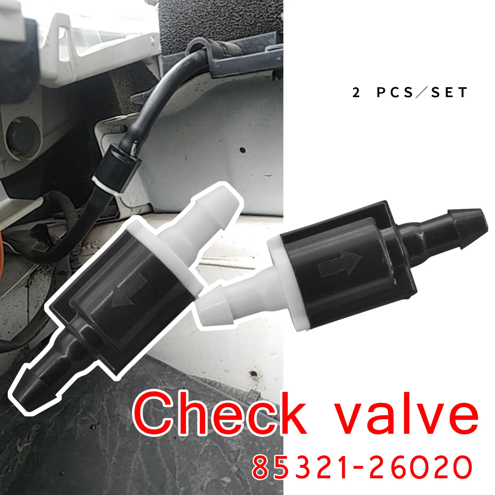 Автомобильный Маниакальная 2 шт. стеклоочиститель шайба обратным проверочным