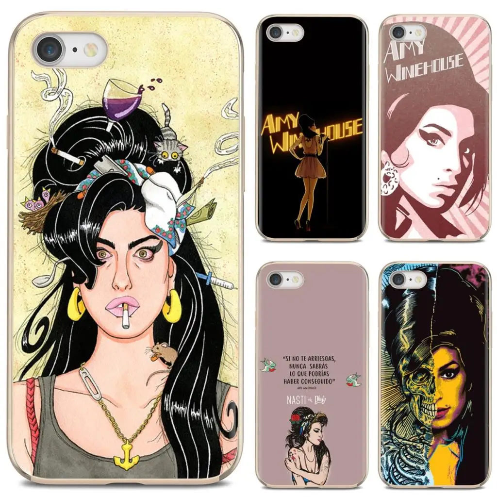 

For iPod Touch For iPhone 11 Pro 4 4S 5 5S SE 5C 6 6S 7 8 X XR XS Plus Max Soft TPU Phone Case Amy Winehouse Poster