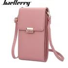 Популярная новинка, Женская однотонная маленькая сумка Baellerry с наклонным перекрестным ремешком, многофункциональная ручная сумка с пряжкой средней и длинной, кошелек Zero