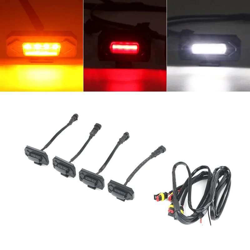 Белый/желтый светодиодная решетка освещения время катания assemblies2020-up для Toyota Tacoma