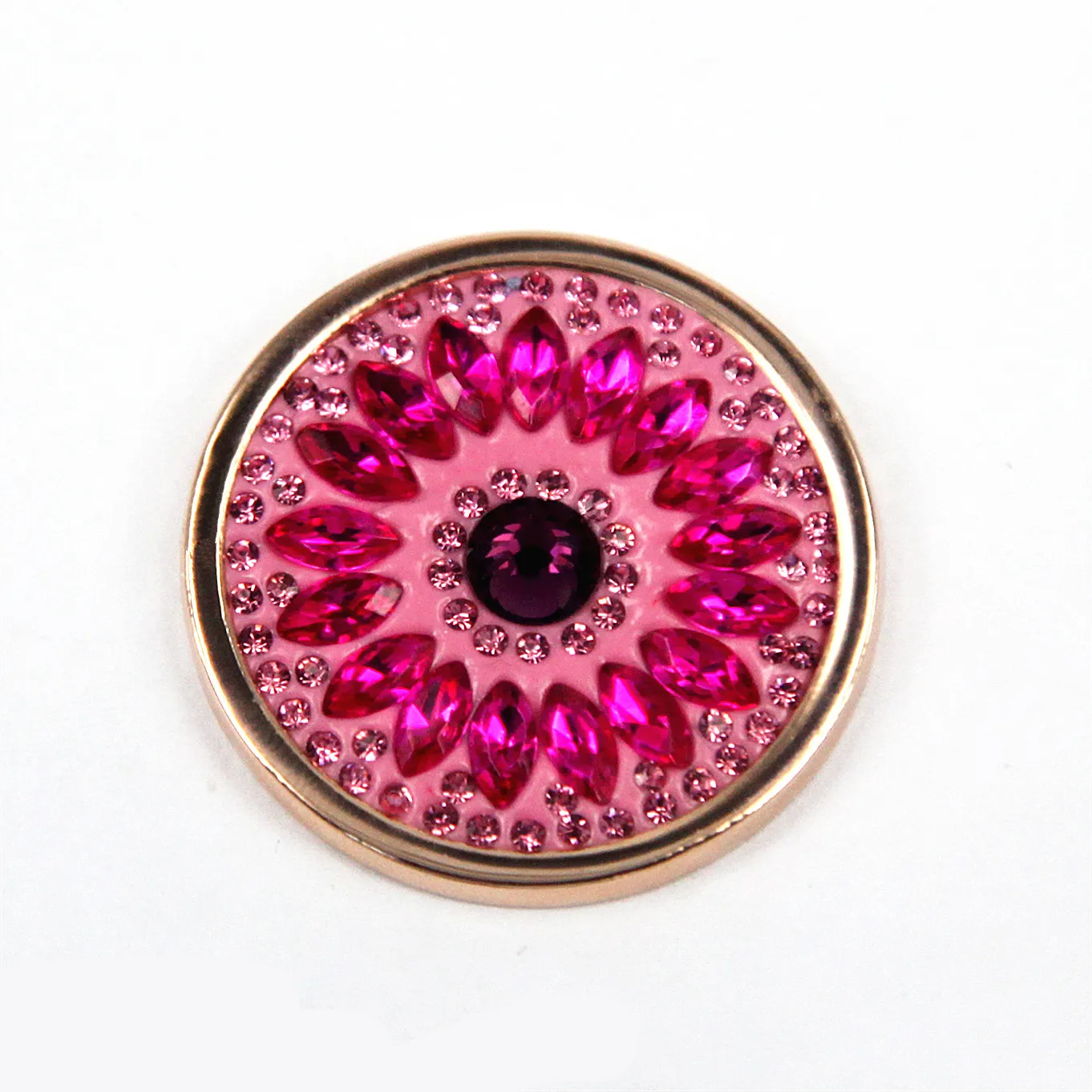 Vinnie дизайнерские ювелирные изделия 33 мм Делюкс Далия Цветок Монета диск для мой