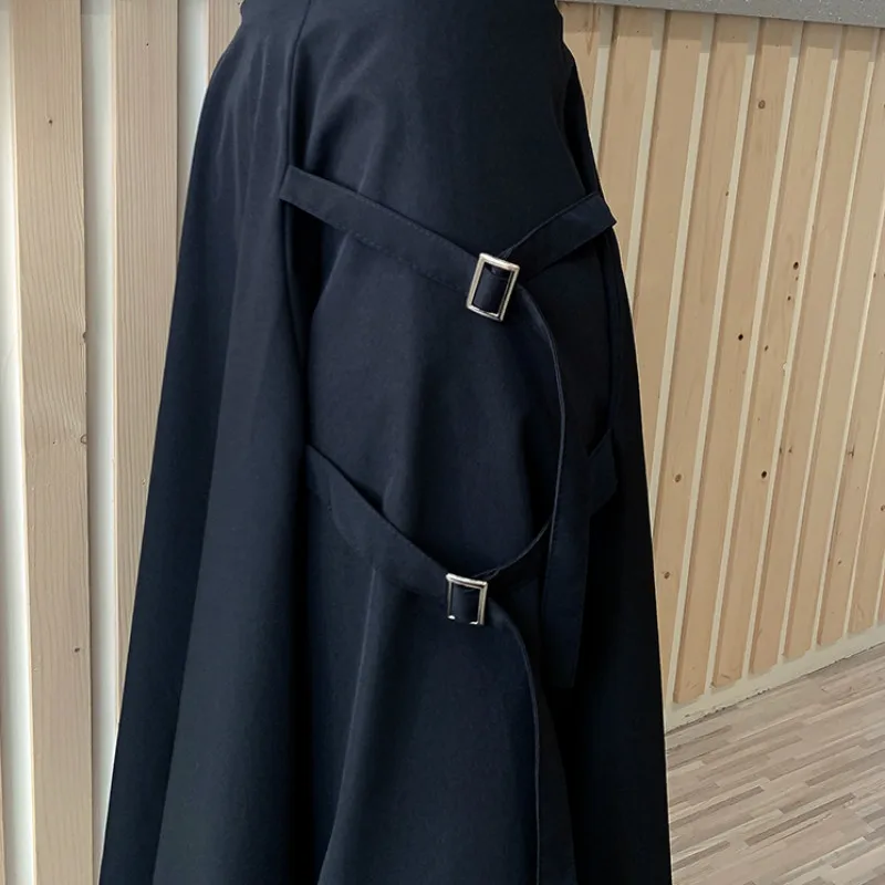 

Summer Women Skirts Asymmetrical Medium-long Loose Stylish Daily Pockets Adjustable Safari Style BF Harajuku Bottoms All-match