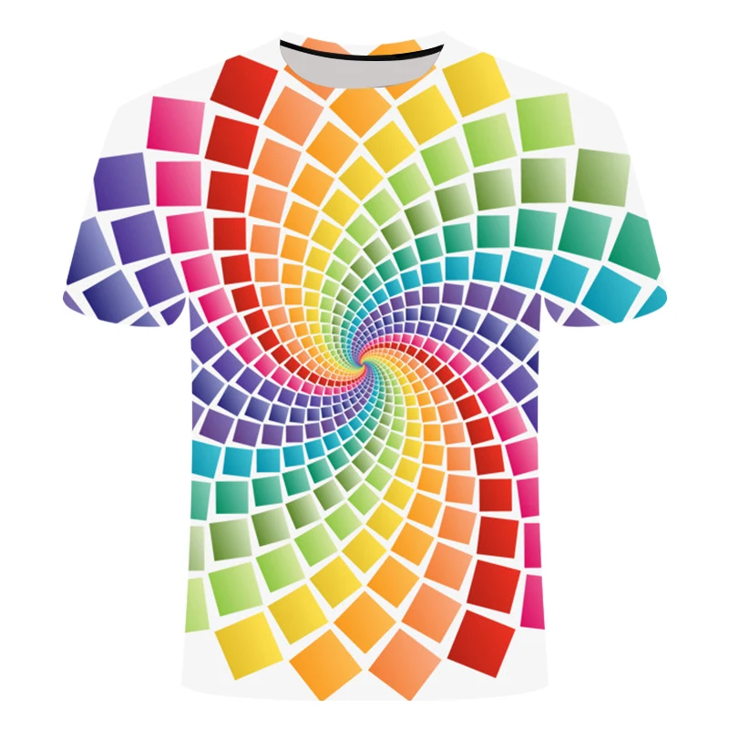 Новая психоделическая 3d футболка с коротким рукавом принтом головы