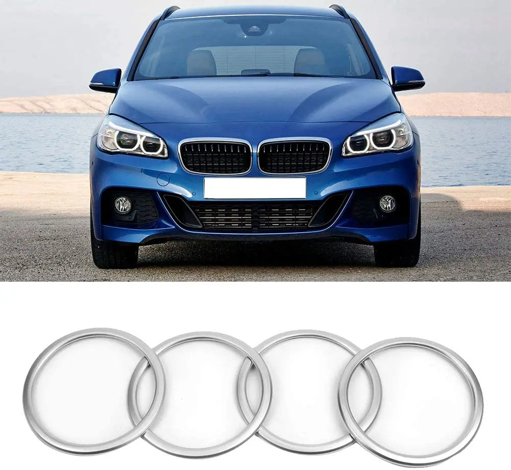 

For BMW X1 F48 2016-2021 2 Series F45 F46 X2 F47 2018-2021 ABS silver door speaker cover ring trim